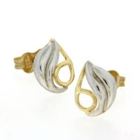 Ohrstecker Gold 333 bicolor