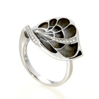 Ring Silber 925 rhodiniert Weite 60