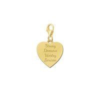 Names4ever Charm Gold 585 Herz mit vier Namen GNB40