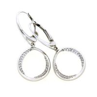 Ohrpendel Silber 925 rhodiniert Zirkonia 