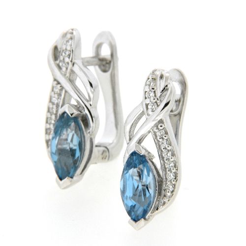 Scharniercreolen Silber 925 rhodiniert