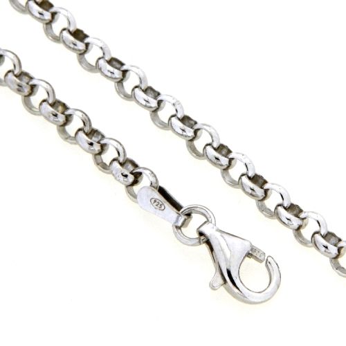 Erbsarmband (E30) Silber 925 rhodiniert 19 cm