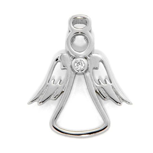 Anhänger Silber 925 rhodiniert Engel