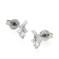 Ohrstecker Silber 925 rhodiniert