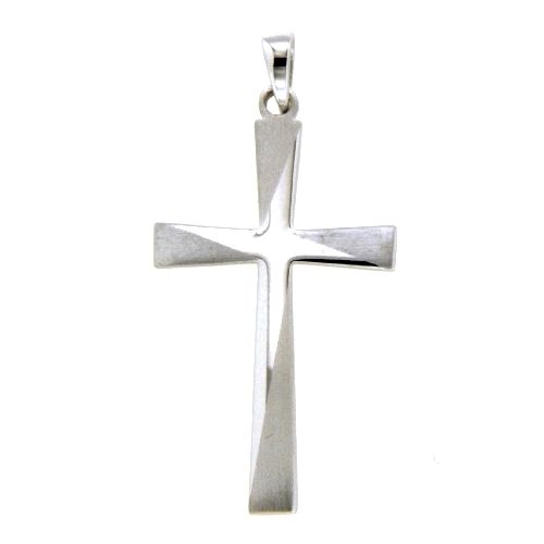 Kreuzanhänger Silber 925 rhodiniert