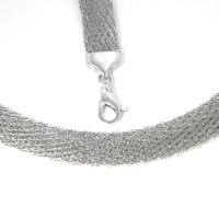 Collier Silber 925 rhodiniert 