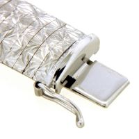 Armband Silber 925 rhodiniert 19 cm Kastenschloss