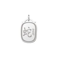 Names4ever Anhänger Silber 925 chinesisches Sternzeichen Schlange