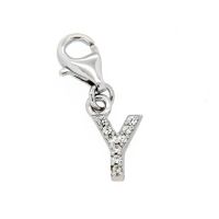 Buchstaben-Charm Y Silber 925 rhodiniert
