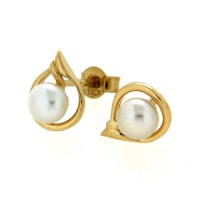 Ohrstecker Gold 333 Süßwasserperle 5 mm