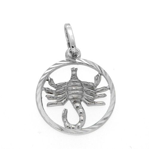 Tierkreiszeichen Silber 925 Skorpion rhodiniert