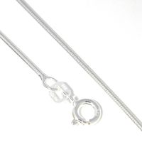 Schlangenkette Silber 925 1,1mm rund 40 cm