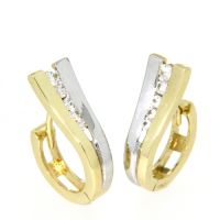 Scharniercreolen Gold 333 bicolor