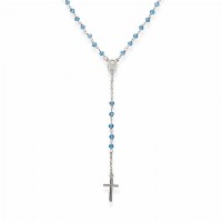 AMEN Kette 50 + 2 cm Silber Rosenkranz CROBC4