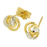 Ohrstecker Gold 333 bicolor