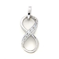 Anhänger Silber 925 rhodiniert unendlich 