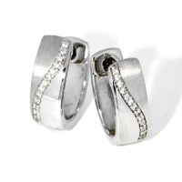 Scharniercreolen Silber 925 rhodiniert