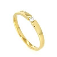 Ring Gold 585 Brillant 0,06 ct. Weite 53
