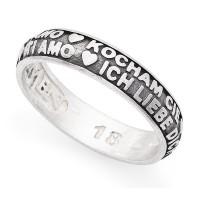 AMEN Ring Silber Gr. 66 ATAN-26
