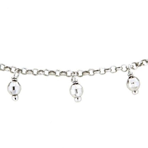 Kette Silber 925 rhodiniert 42 cm + 3 cm