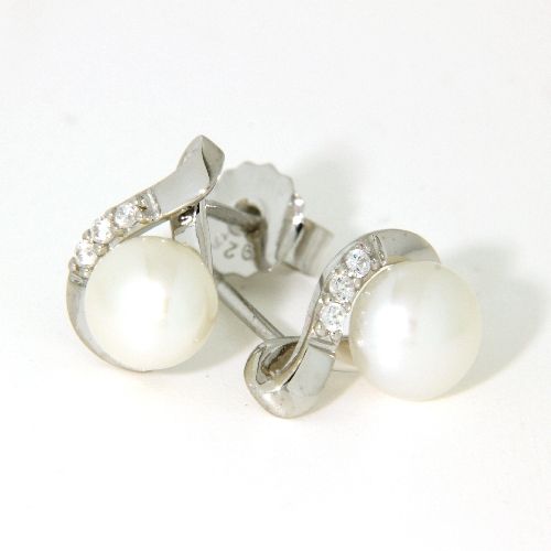 Ohrstecker Silber 925 rhodiniert