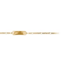 Identitäts-Armband Figaro dia. 1,9 mm 333 Gelbgold 16 cm