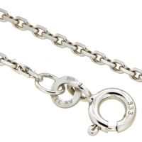 Ankerkette Weißgold 333 Anker 40 4-fach diamantiert 42 cm