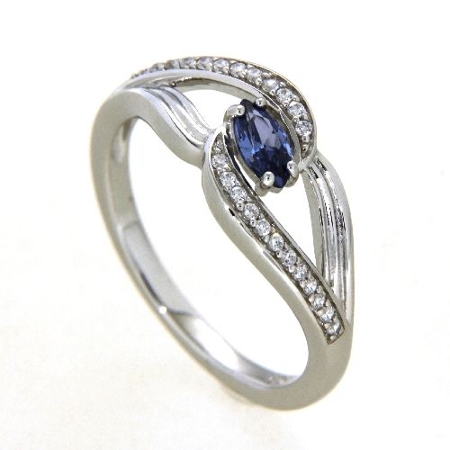 Ring Silber 925 rhodiniert Weite 54