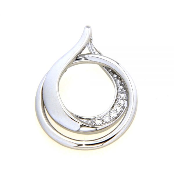 Anhänger Weißgold 585 Brillant 0,03 ct. WSI