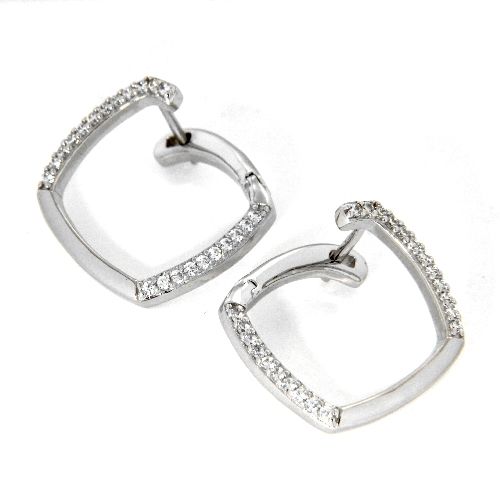 Scharniercreolen Silber 925 rhodiniert