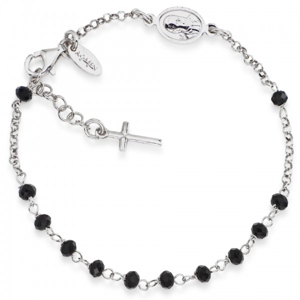 AMEN Armband Silber Rosenkranz BROBN4