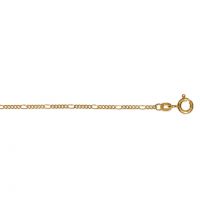Figarokette diamantiert 1,5 mm 333 Gelbgold 40 cm
