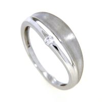 Ring Silber 925 rhodiniert Weite 54 Zirkonia