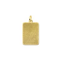 Names4ever Anhänger Gold 585 Dogtag mit Fingerabdruck