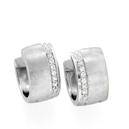 Scharniercreolen Silber 925 rhodiniert