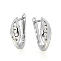 Scharniercreolen Silber 925 rhodiniert