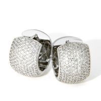 Scharniercreolen Silber 925 rhodiniert