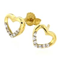 Ohrstecker Gold 333 Herz