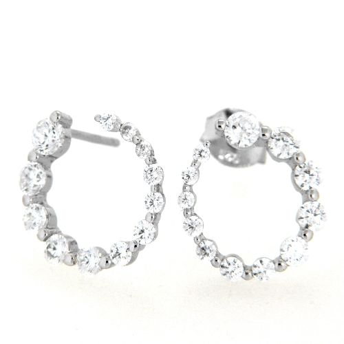 Ohrstecker Silber 925 rhodiniert