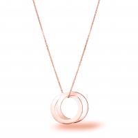 Beka&Bell Family Kette 2 Ringe rosé 42-45 cm gravierbar