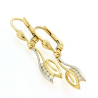 Ohrpendel Gold 333 bicolor