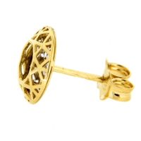 Ohrstecker Gold 333 bicolor