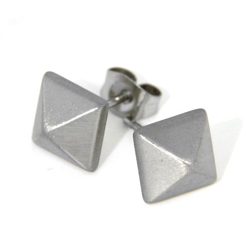 Ohrstecker Edelstahl Pyramide