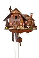 August Schwer Kuckucksuhr 1T Luxus Mühlenhof 27 cm 1.4498.01.P