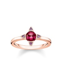 Thomas Sabo Ring farbige Steine rosé Größe 48 TR2263-540-10-48