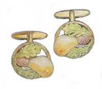 Manschettenknöpfe Gold 585 mehrfarbig (mit Kundengrandeln)