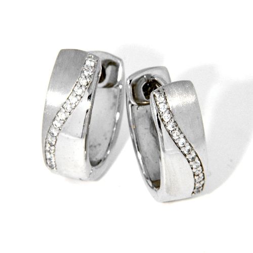 Scharniercreolen Silber 925 rhodiniert