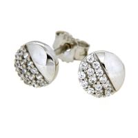 Ohrstecker Weißgold 333 Zirkonia
