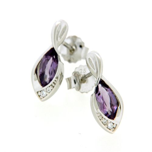 Ohrstecker Silber 925 rhodiniert