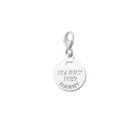 Names4ever Charm Silber 925 Marry Me mit Namen ZNB48